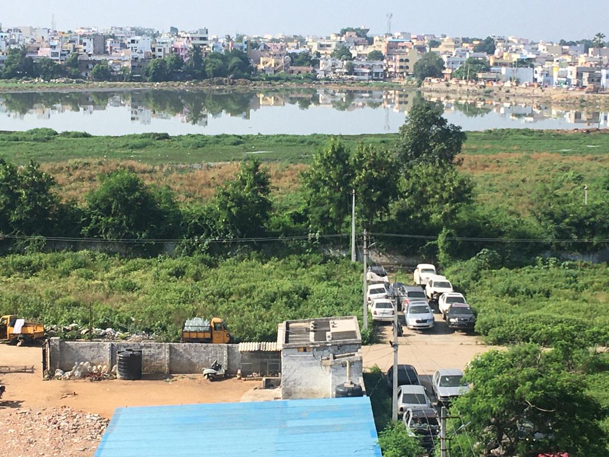 OwaMh2's tweet photo. @arvindkumar_ias @KTRTRS @IPRTelangana @TSMAUDOnline @GHMCOnline @HMDA_Gov @arvindkumar_ias @ktrtrs
Wrong report. The 2 FTCs worked for 2 weeks only and only cleared 30% of the lake. You can see todays photo. The entire lake bed is encroached by rogues who have created car garage, godowns, water plant @IPRTelangana @GHMCOnline @TSMAUDOnline @HMDA_Gov https://t.co/S1kXIUx5QI