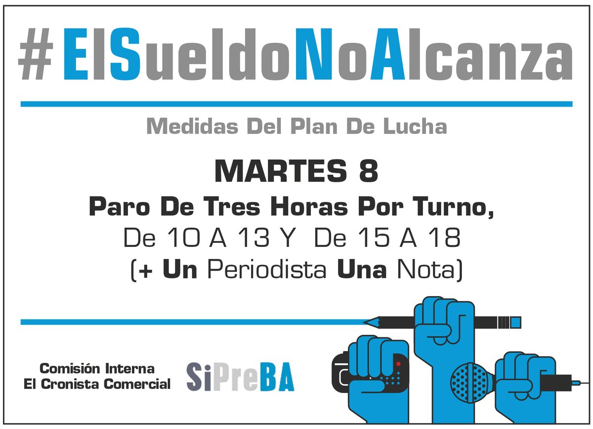 Trabajadores de El Cronista tweet media