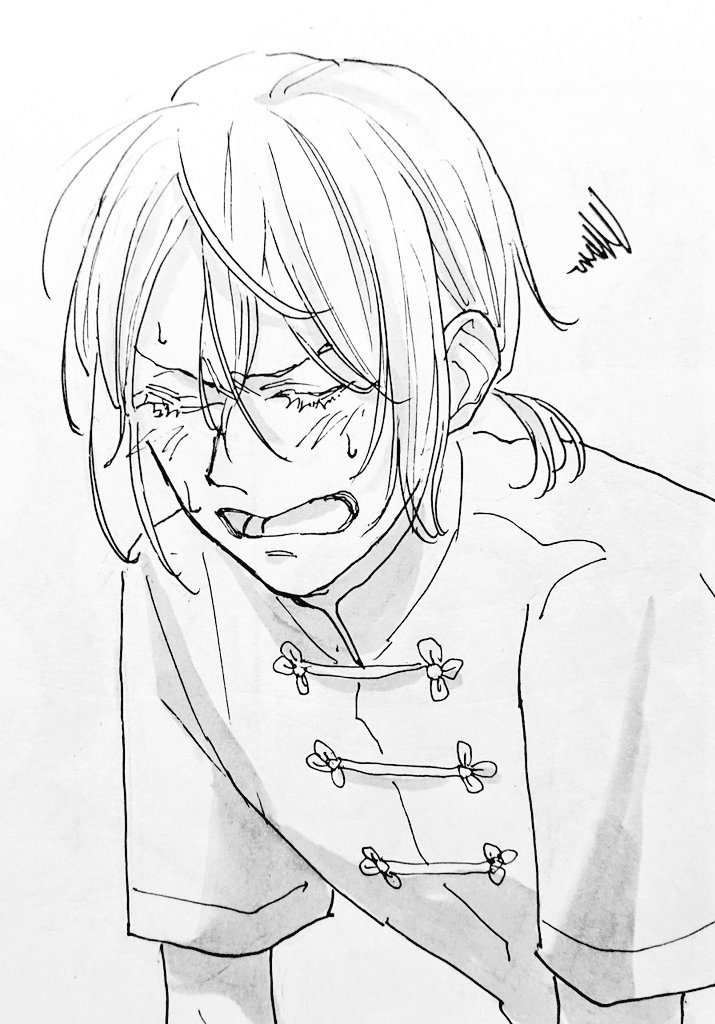 顔だけ描くやつリクエスト:「あ～～～～クッッッソ、しょうがねえなあ!!」の顔の蘭陵王
どういうシチュエーションで!?いろんなパターンあるでは……?と思いとりあえず2つ 