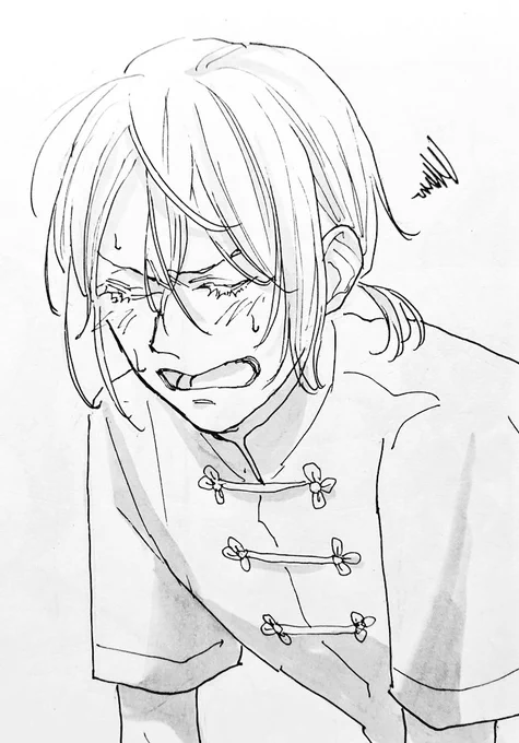 顔だけ描くやつリクエスト:「あ～～～～クッッッソ、しょうがねえなあ!!」の顔の蘭陵王
どういうシチュエーションで!?いろんなパターンあるでは……?と思いとりあえず2つ 