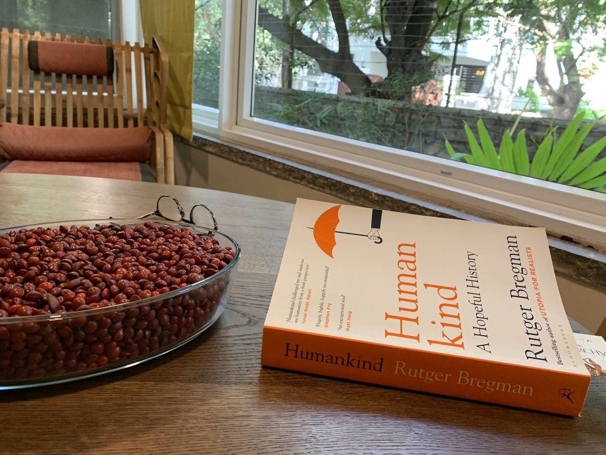 I find ‘Humankind’  @rcbregman ( @BloomsburyBooks) to be beads of ideas about Human Nature that embody values of our tribal farmers of  @arakucoffeein I  the book that’s about “a radical idea - that most people, deep down are pretty decent.”Let me put a thread for you ...