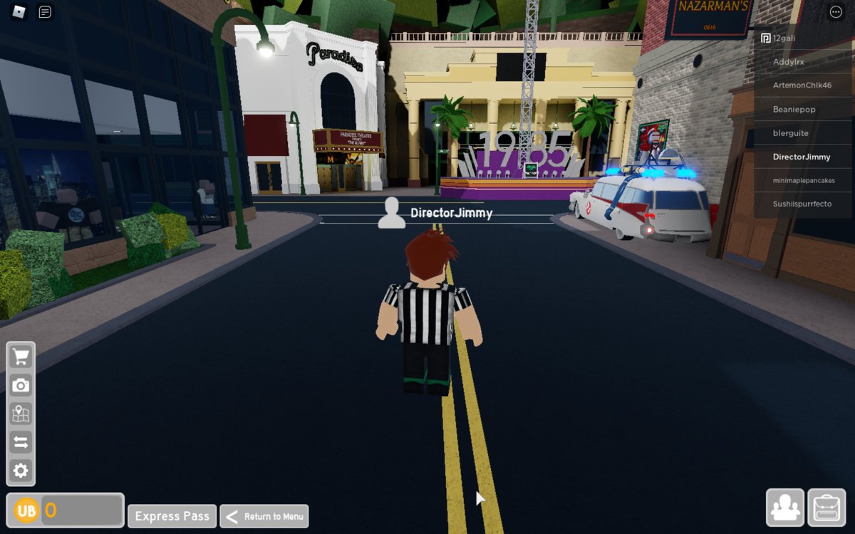 HorrificP's tweet photo. Pretty cool to see @rblxhhn deccorations starting to go up! #HHN #Roblox #ghostbusters #robzombie #vamp85 #stragerthings #KillerKlownsFromOuterSpace https://t.co/vom5jqjjag