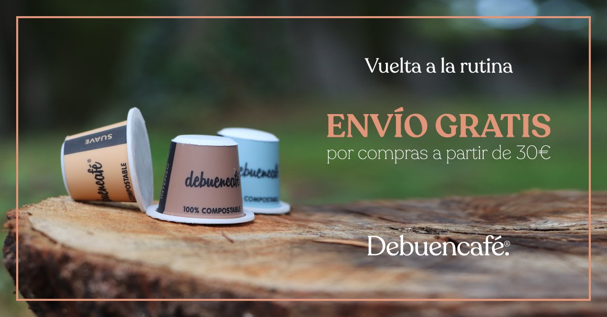 debuencafe_'s tweet photo. Sabemos que la vuelta a la rutina puede ser difícil. También sabemos que con una taza de café duele menos 🤎
Desde Debuencafé te lo ponemos más fácil con envíos gratis a partir de 30 € y entrega 24/48 h 🚚☕
Estamos deseando ser parte de tu rutina.

#debuencafé #capsulasdecafé https://t.co/9aLju0MZr3
