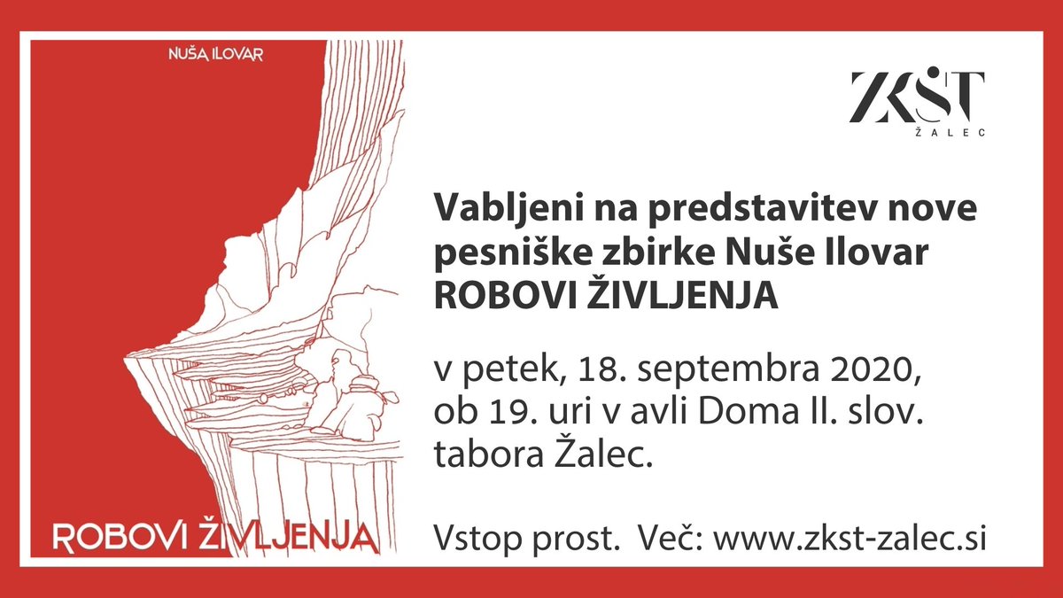 NushaIlovar's tweet photo. Napovednik v Utripu Savinjske doline in na Savinjski Televiziji
#invitation #poetry #newbook #evening #goodfiling #music https://t.co/yBA0Lt4RU6