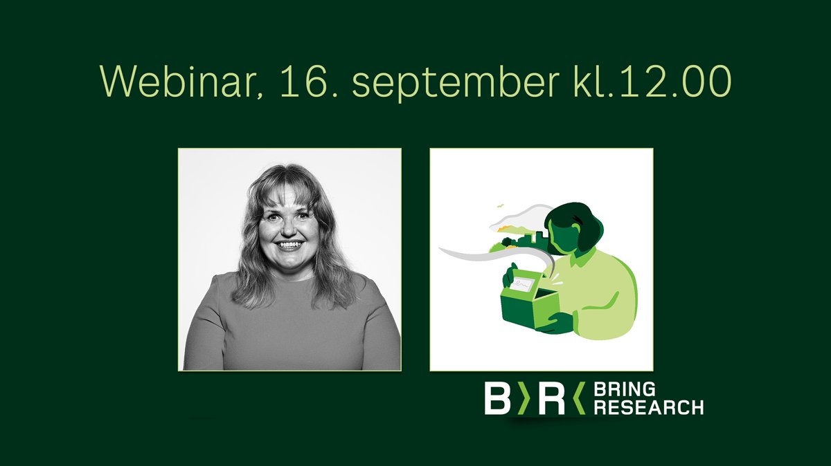 bringnorge's tweet photo. Delta på vårt #webinar om netthandel for siste #innsikt om nettkundenes adferd. Bærekraft blir viktigere når de skal handle. Kjersti Pedersen, ansvarlig for #bringresearch, gir deg tips til hvordan du kan hjelpe kundene å ta trygge og miljøbevisste valg.
https://t.co/sSVFG1xLjW https://t.co/TFmHkVWTjZ