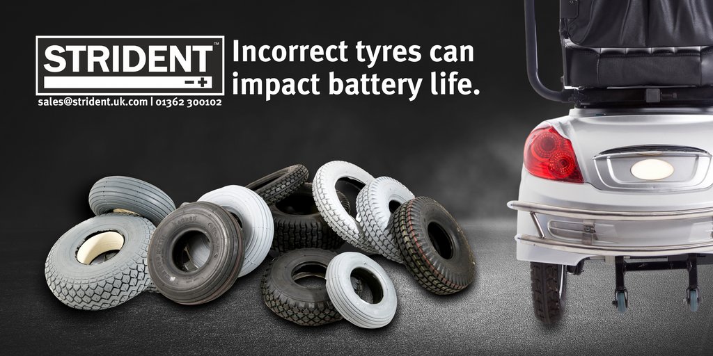 Strident_Power's tweet image. How does wear on mobility scooter tyres affect battery performance?

It's not always the charger or even the wiring of a scooter that can lead to battery failure, but with incorrect tyres, this can damage batteries.

Find out more: stridentbatteries.com/mobility-scoot…

#strident #batteries