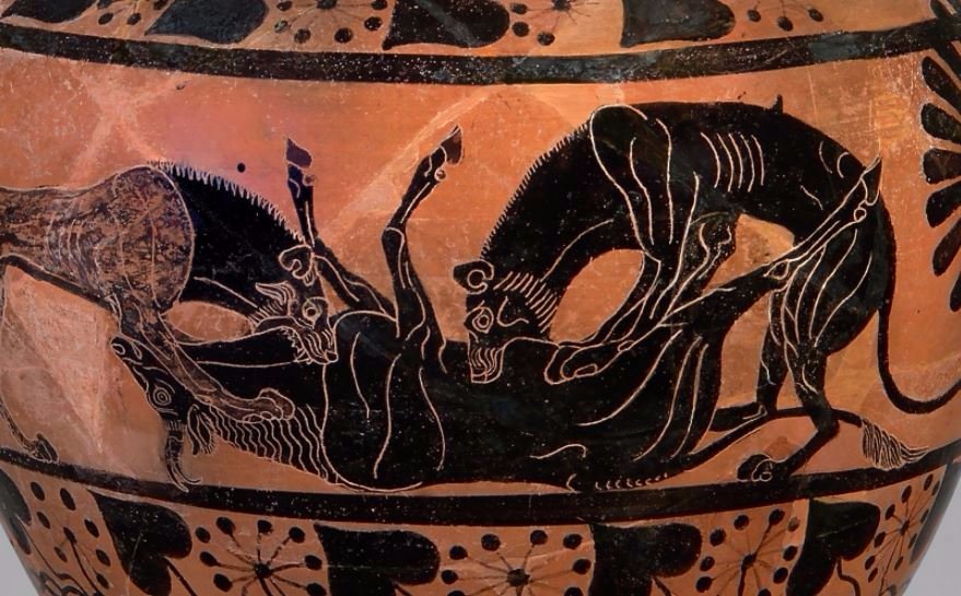 Asian museum vases black matt bird design historic primitive