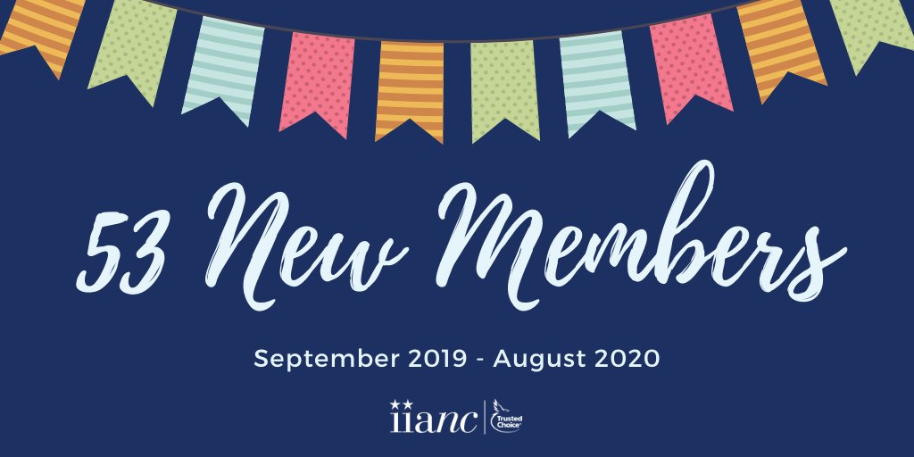 TheBigI_NC's tweet photo. We are THRILLED to report that we welcomed 53 new member agencies to our association from September 2019 through August 2020!

A hearty welcome to our newest members! We're happy to have you join us! https://t.co/UhR37jHbSY