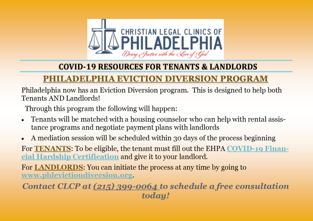 Christian Legal Clinics of Philadelphia tweet media
