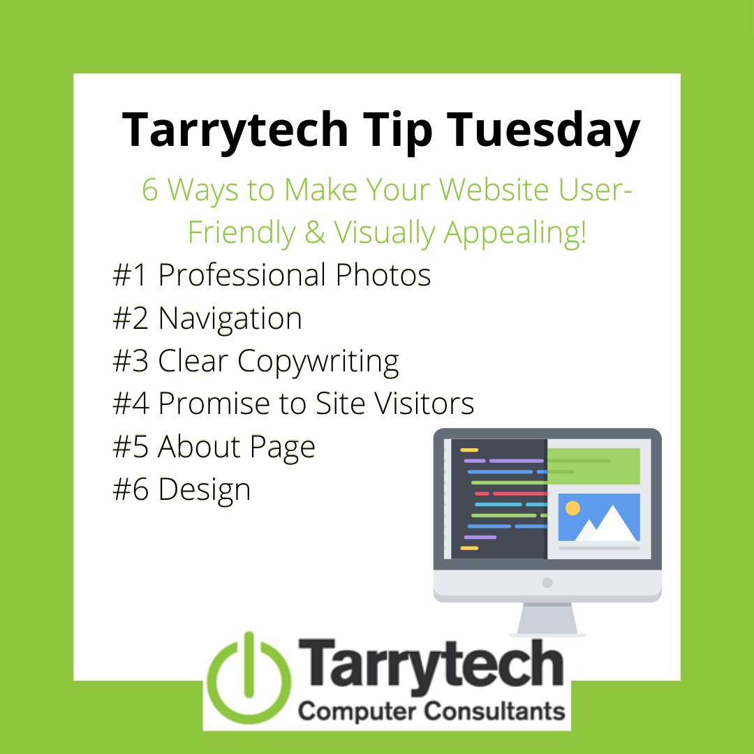 Tarrytech's tweet image. It&apos;s #TarrytechTipTuesday! According to a recent survey of 1,800 customers, 42% said they&apos;re &quot;&quot;very unlikely&quot;&quot; to purchase from ugly websites. Blog: bit.ly/3g8SFJH
#Tarrytech #ComputerConsultants #WebsiteDesign #Tarrytown #Westchester #Tech #NewYork