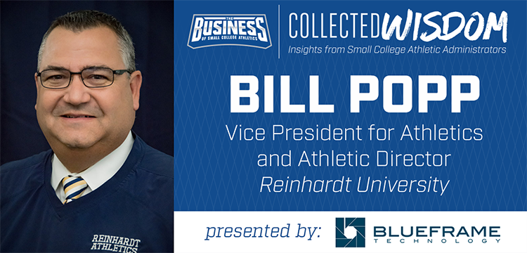 smallcollegeath's tweet photo. This month's Collected Wisdom features Bill Popp, AD at @RU_Eagles and chairman of the @naia National Administrative Council. https://t.co/cKH4I6wU0w  #insights #collectedwisdom #BOSCA https://t.co/eCfRsib8Y9