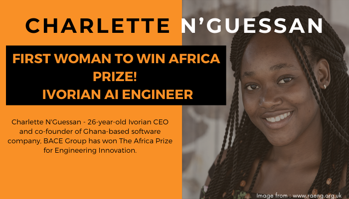 CAGlobal_Jobs's tweet photo. Ivorian AI Engineer Becomes First Woman to Win Africa Prize! The #BACEAPI software uses a phone or computer’s built-in camera and does not need special hardware has been developed specifically to identify Africans.
Read more here: https://t.co/bJobyJDHwe
#CharletteNGuessan #AI https://t.co/9DTzUwISdU