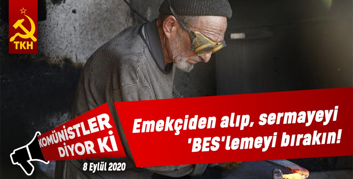 komunisthareket's tweet photo. KOMÜNİSTLER DİYOR Kİ | Emekçiden alıp, sermayeyi 'BES'lemeyi bırakın!

https://t.co/CQP5g22o1j https://t.co/nEBgQmgWA3