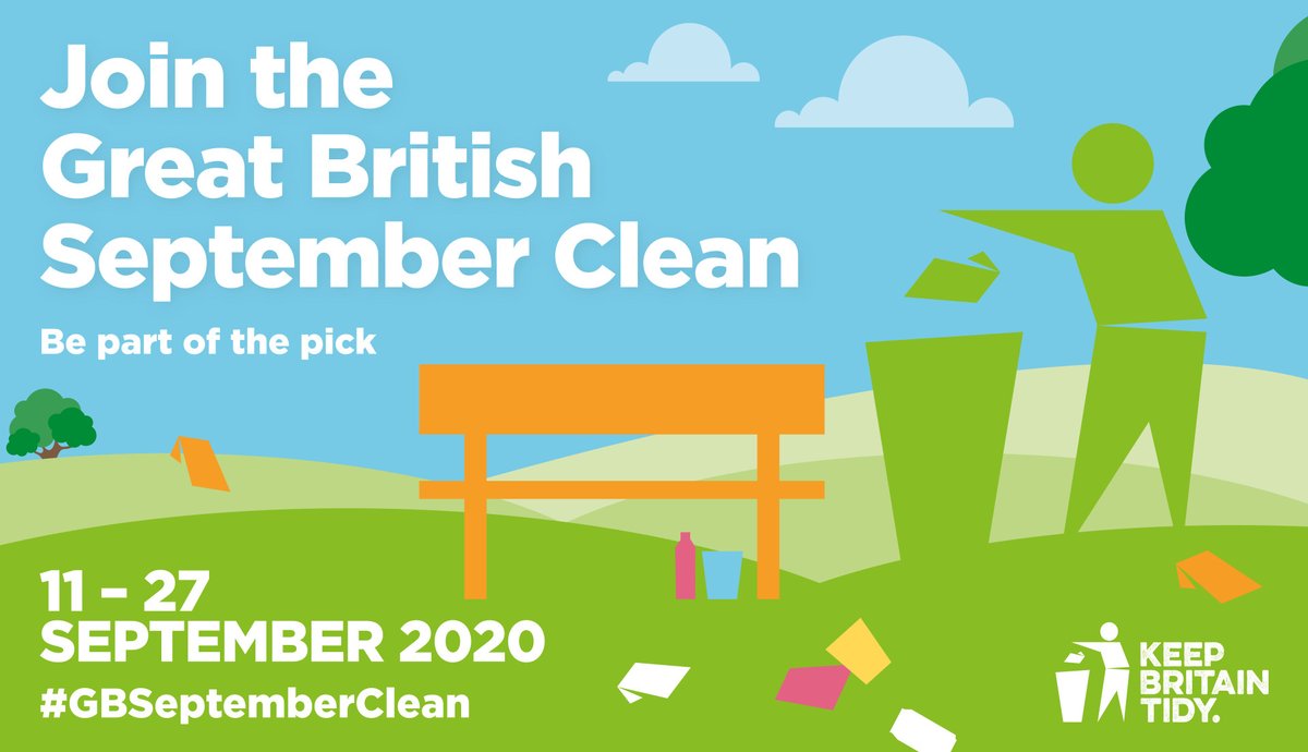 This weekend sees the start of <a href="/KeepBritainTidy/">Keep Britain Tidy</a> 
 #GBSeptemberClean - the #litter clean-up campaign. There's still time to get involved and pledge to pick at: crowd.in/PdbJlq - see how we can help support you at: crowd.in/uIWd0C #KeepBritainTidy #CharityTuesday