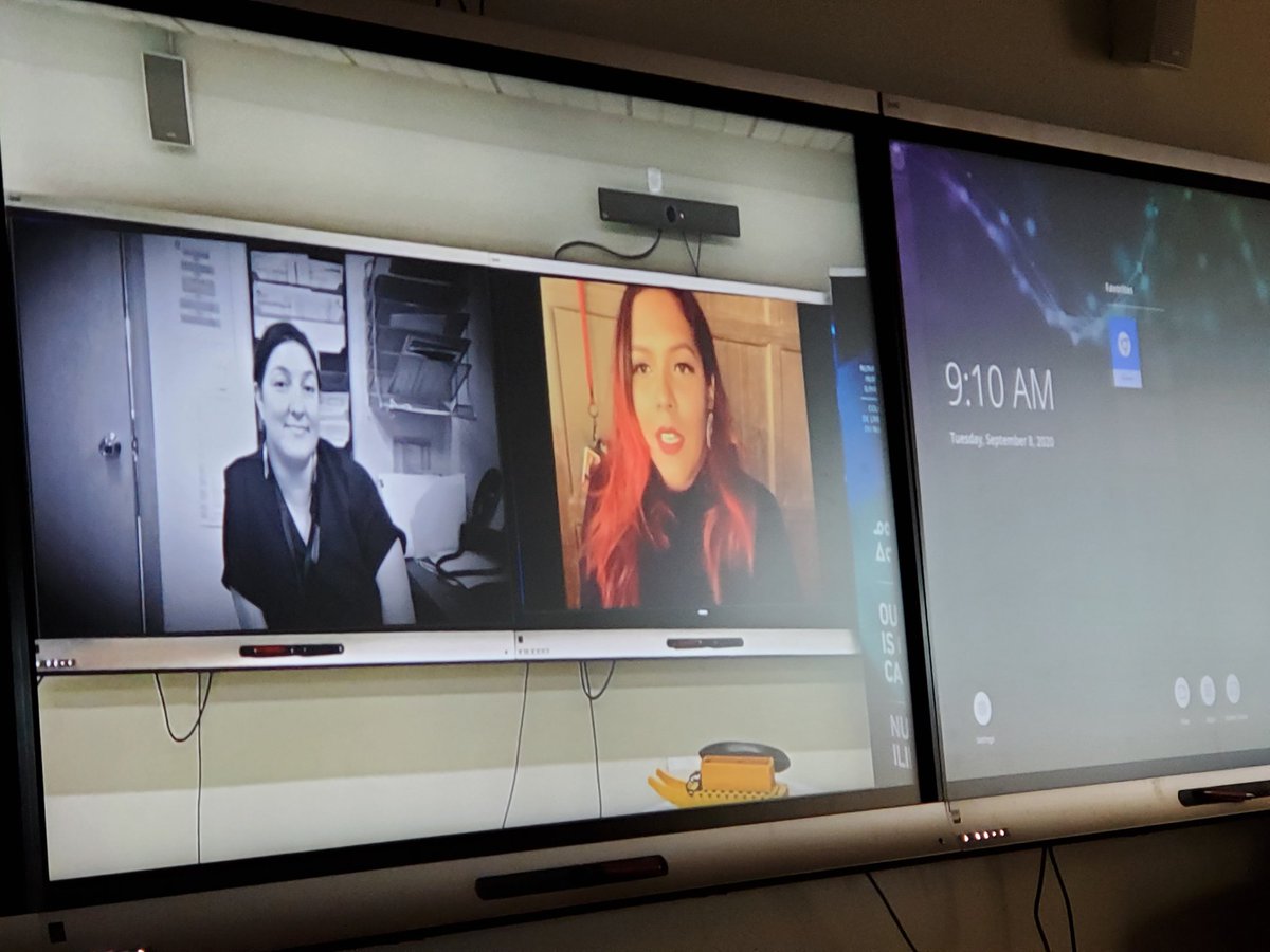 TaraVatNAC's tweet image. departmental welcomes to new students today @NUArcticCollege #NACnursing &amp;amp; #NACpreHealth students getting video messages from past grads ♡ (I teared up for sure!!) #HereWeGo in #Iqaluit. Excited for all #Fall2020 has in store!!