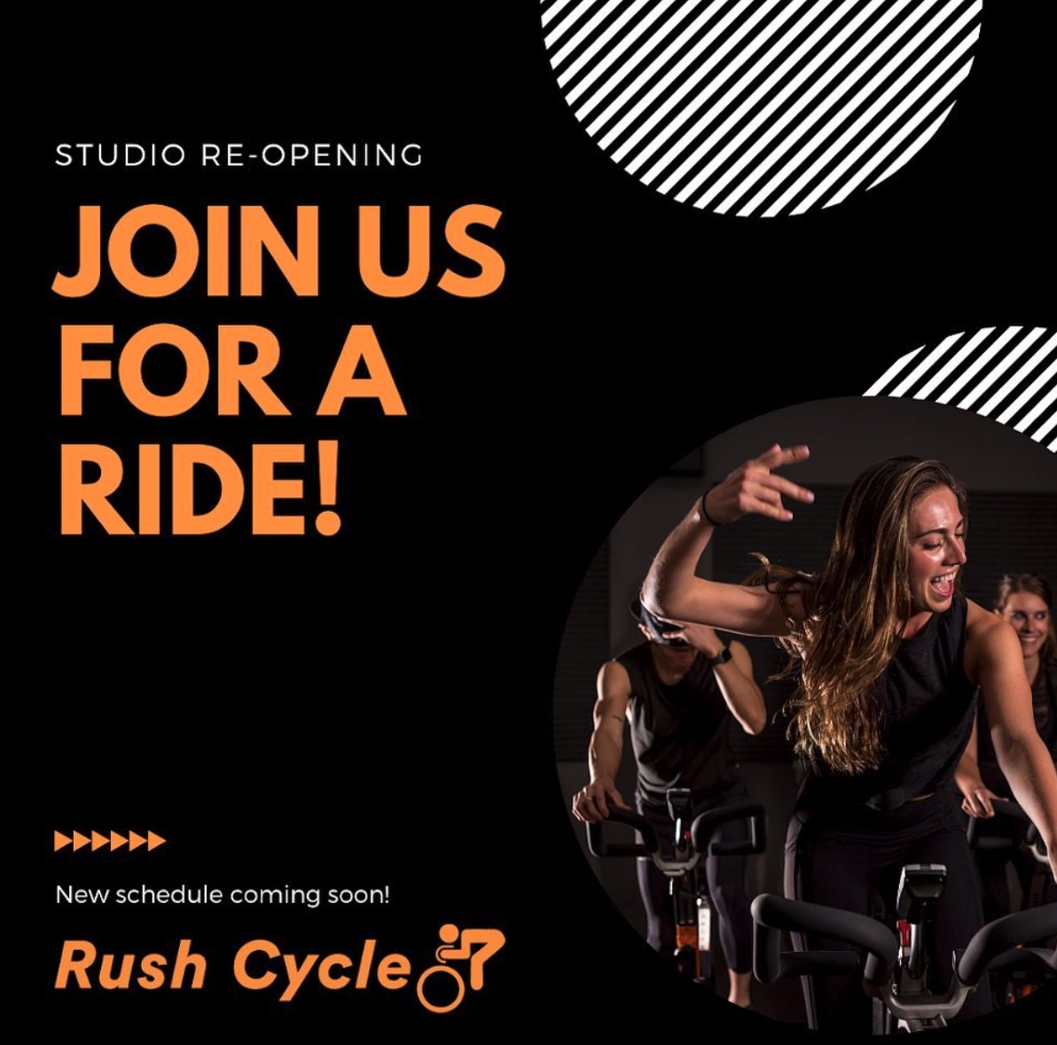 ParkWestVLG's tweet image. We are SO excited that #RushCycle at #ParkWestVillage is opening its doors again for indoor rides! Stay tuned to their Instagram (@rushcycle_morrisville) for schedule info!