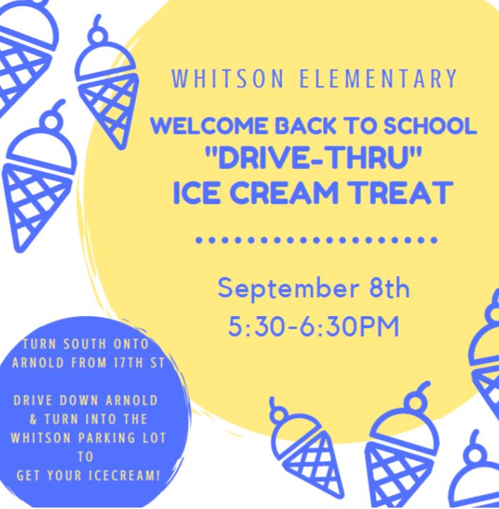 TPSWhitson's tweet photo. Join us tonight at 5:30 p.m. to grab your drive-thru ice cream treat as we celebrate the beginning of the new school year! We can't wait to see you! 🍦🥳🙌🏼 #WeAreTPS #WhitsonWarriors https://t.co/yNP2sXat3t