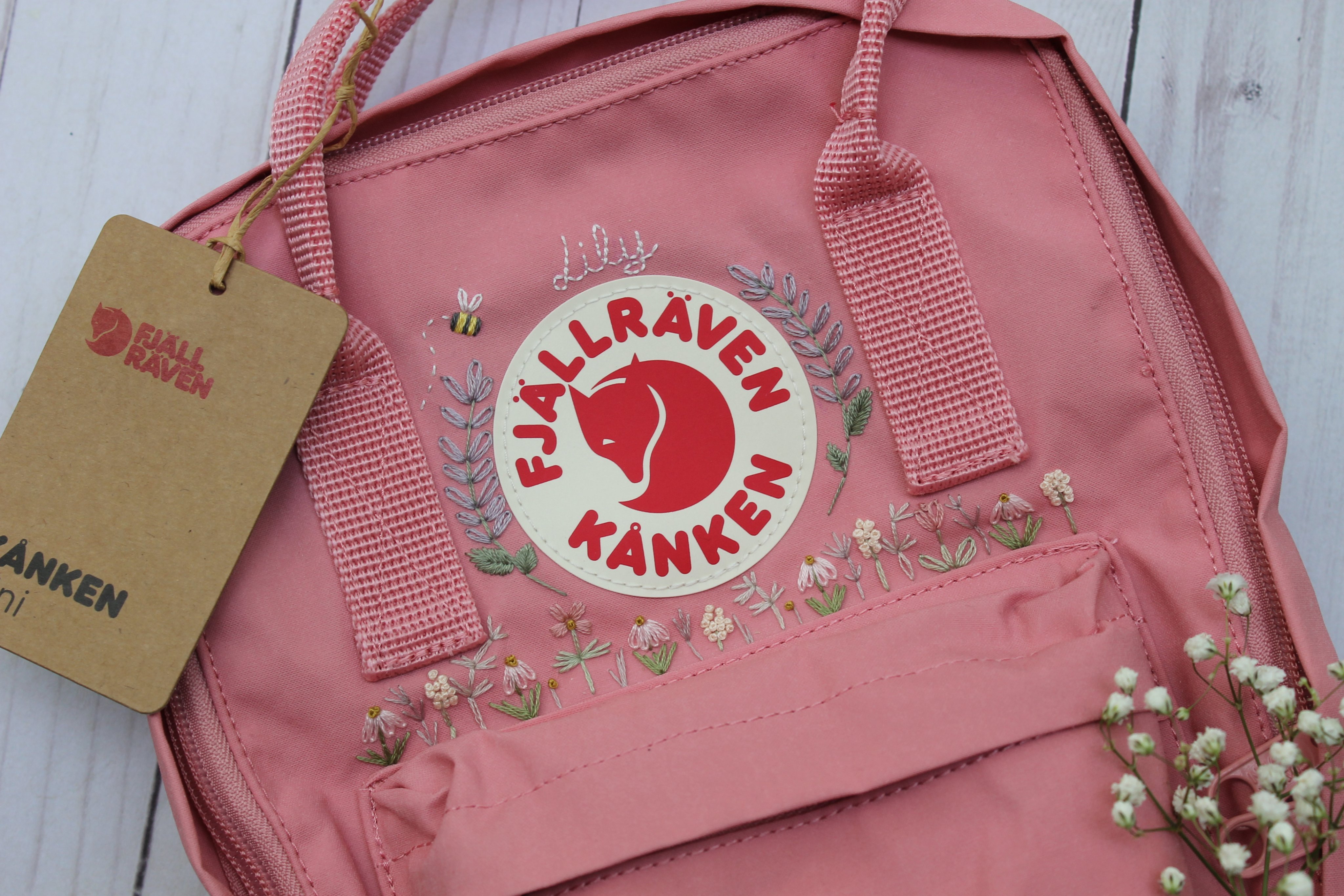 Kanken with sales flowers