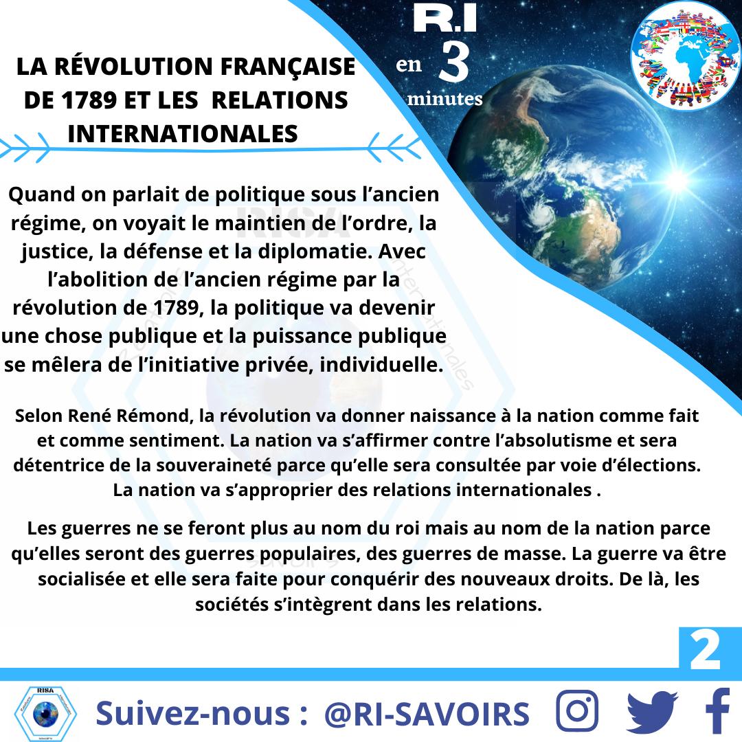 risavoirs100820's tweet photo. #_risa
#_RelationsInternationales
#_R.I en trois (3) minutes
#_Révolution française
#_Vers une éducation des citoyens et citoyennes à l'esprit internationaliste. https://t.co/R1n1w5mFX7