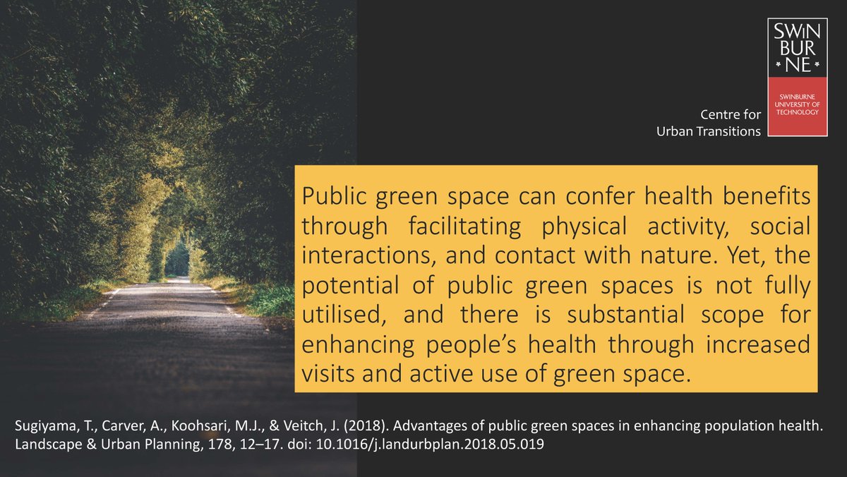 CUTransitions's tweet photo. the potential of public green spaces is not fully utilised, and there is substantial scope for enhancing people’s health through increased visits and active use of green space - #scienceofcities #Science4Society #urbantransitions @SwinHASS doi:10.1016/j.landurbplan.2018.05.019 https://t.co/fByJiMDG1L