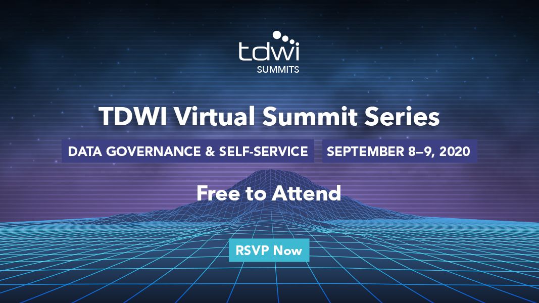 TDWI's tweet photo. There is still time to register! The #TDWIVirtualSummit on #DataGovernance and #DataSelfService starts TODAY at 12:00PM ET/9:00AM PT. RSVP now: https://t.co/5oNpnwSk3q https://t.co/jBTKbenfsC