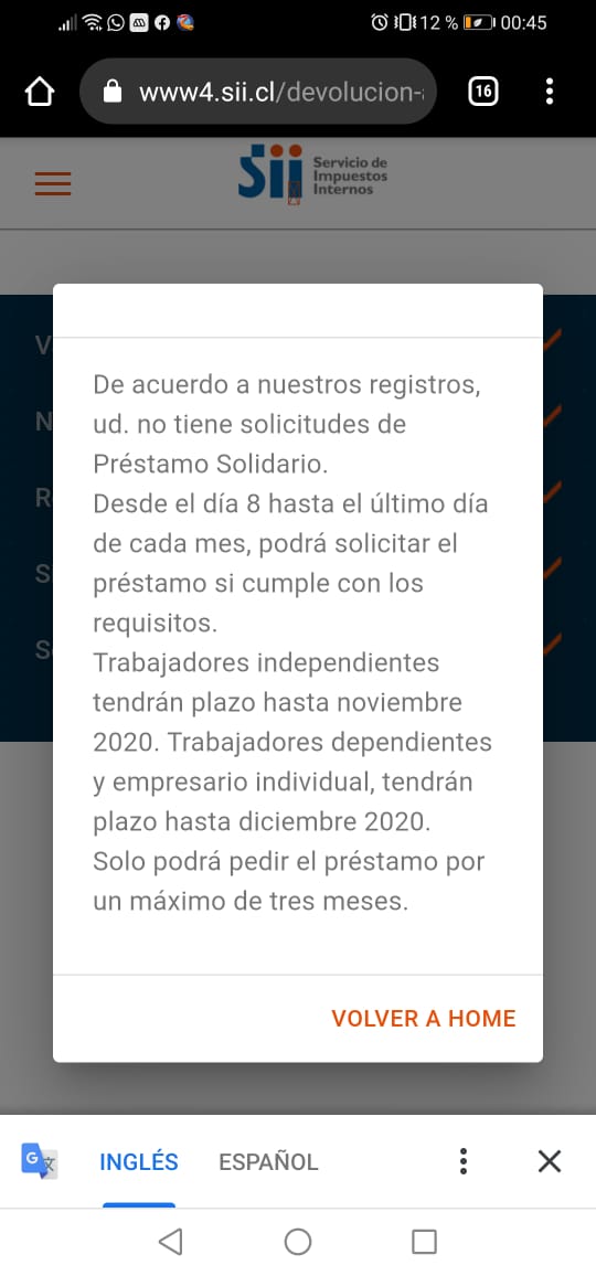 Len2913's tweet photo. @SII_Chile hola soy trabajador independiente, ya he solicitado dos veces el préstamo solidario, pero esta tercera vez no me permite hacerlo. Alguien sabe que pasa??? Ayuda @SII_Chile https://t.co/BW26gCBDn2