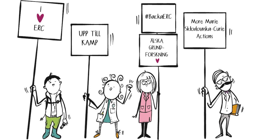 Ungaakademin's tweet photo. Är du också bedrövad över de förebådande nedskärningarna i ERCs budget? Upp på barrikaderna och #BackaERC! Kontakta din politiker. Vi har förberett brev och kontaktuppgifter här: https://t.co/cyDbSnJoHO
#HorisontEuropa #fopol @FriendsoftheERC @ERC_Research @SUYF19 @karolinskainst https://t.co/JB67pJpbyS