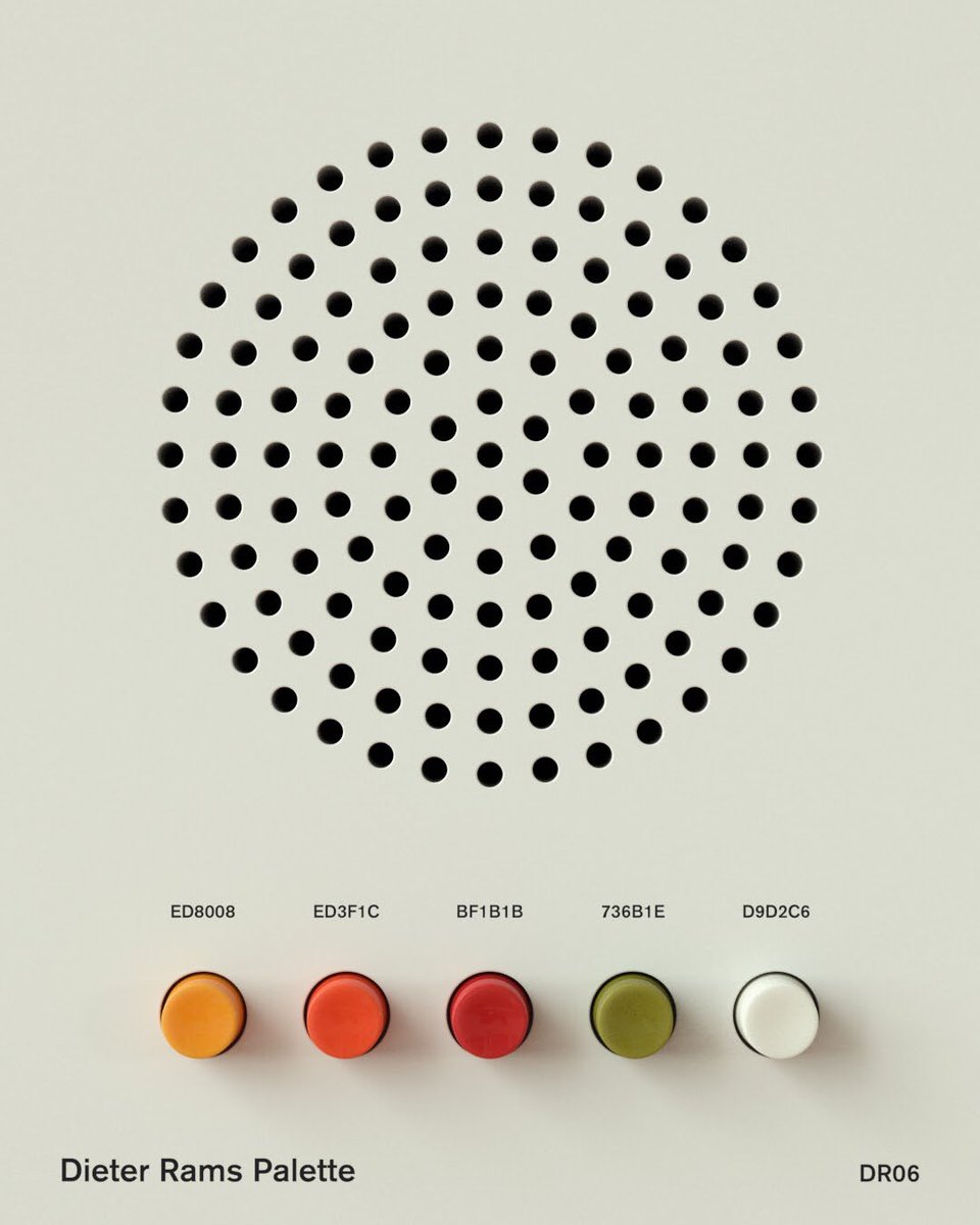 cgpov's tweet photo. I nearly forgot that we have a whole set of Dieter Rams color palettes to download over on @GSG3D Plus for @maxon3d https://t.co/bdS2wex8Bd