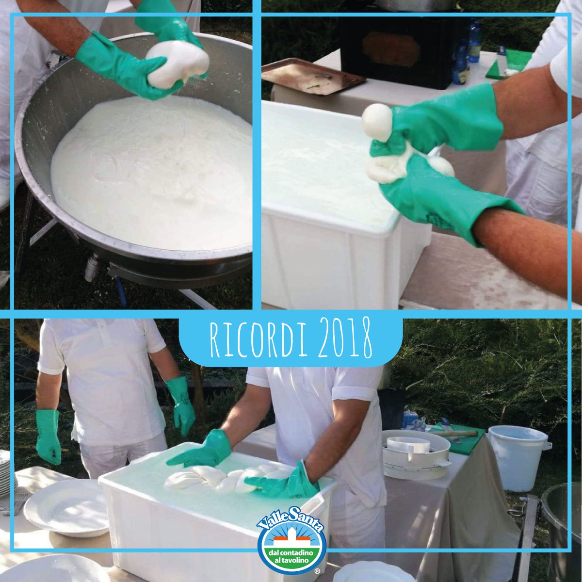 agrivallesanta's tweet photo. Ricordi 2018: Show Cooking Valle Santa 😍
#showcooking #vallesanta #mozzarella #treccia #caseificio #Km0 https://t.co/LxWijJ5r59