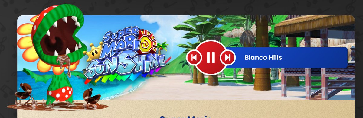 PJiggles_'s tweet photo. When listening to some music samples on the Super Mario 3D All-Stars website, Sunshine has a render of Petey Piranha, Galaxy has a render of Peewee Piranha, both pretty fitting, but 64 just has a render of Metal Mario standing still and it's making me fucking lose it https://t.co/I8ltPWshgh
