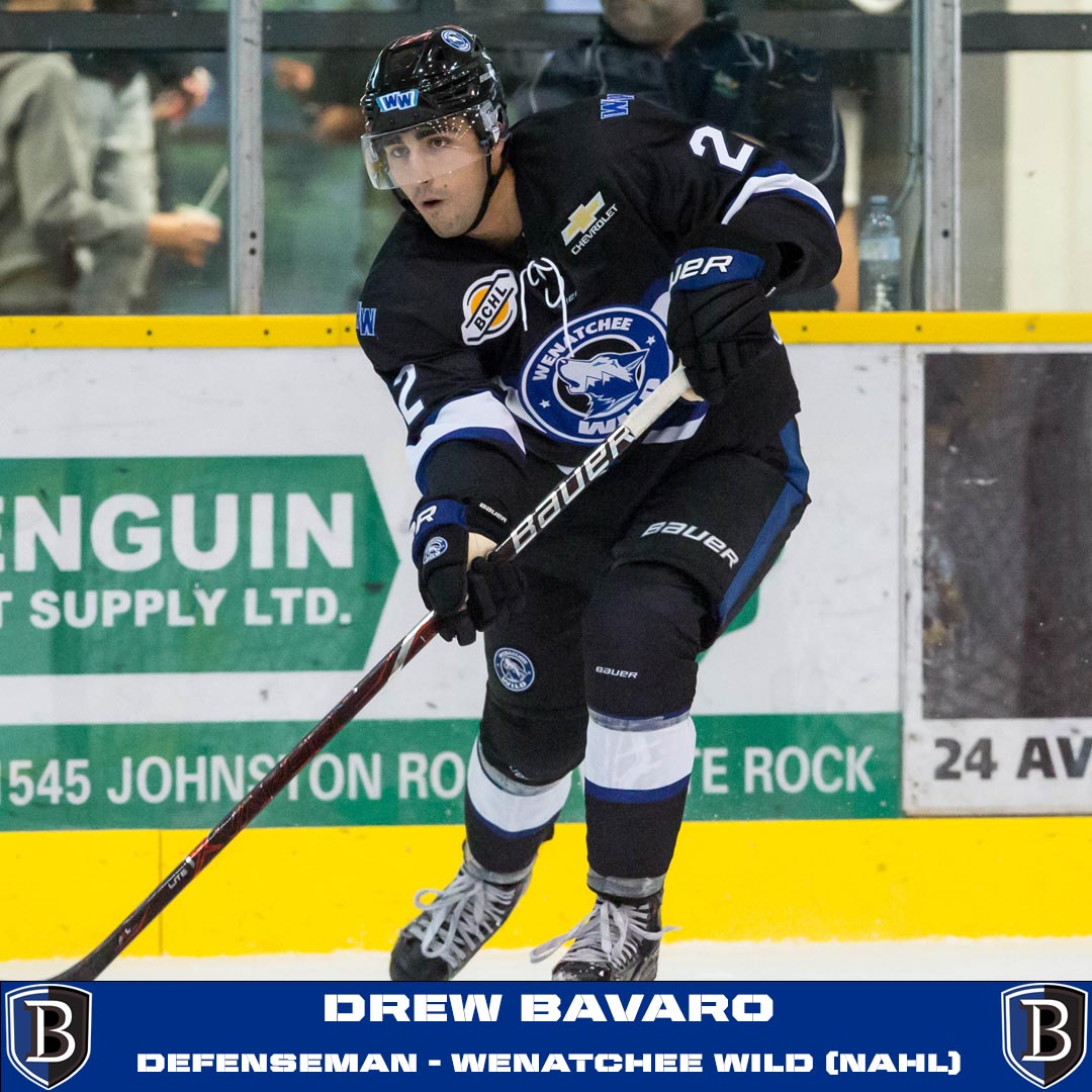 Starting today we will introduce the newest members of the Bentley hockey program. 9 student-athletes join us in pursuit of excellence on and off the ice.

Drew Bavaro was one of the highest scoring D-Men in the BCHL last season w/ Wenatchee. He had 33 points in 51 games.
