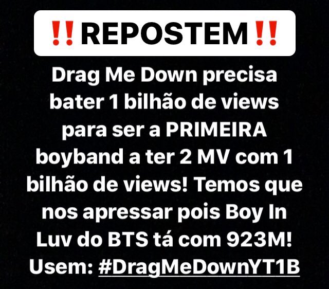 project1dmd's tweet photo. 🔥Oi! Já assistiu Drag Me Down hoje? Aqui o link pra você assistir: https://t.co/9LDawQmcm4

🔥Hi! Have you watched Drag Me Down today? Here’s the link: https://t.co/9LDawQmcm4

One Direction - #DragMeDownYT1B https://t.co/8mvFBRnz5y