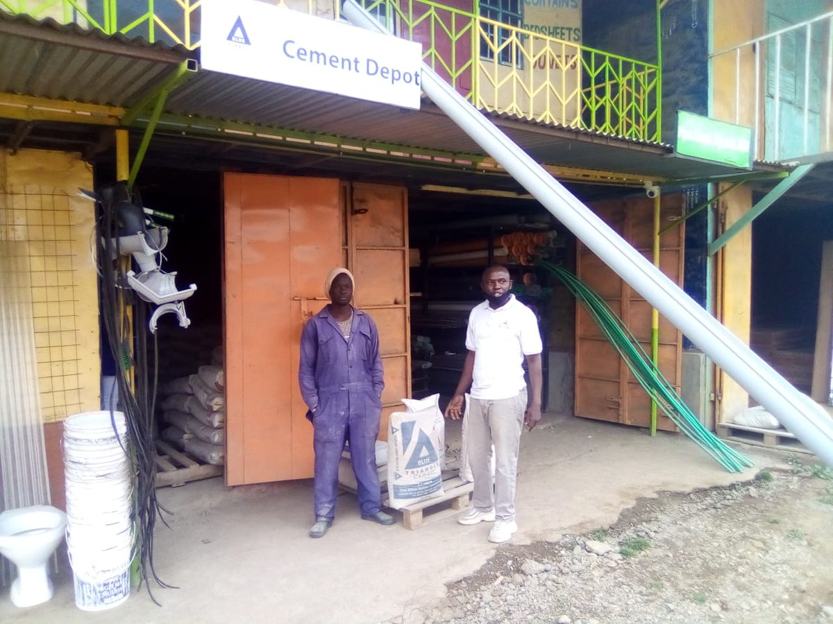 EAPC_PLC's tweet photo. Sales Rep Elkana Omoti with Sam of Northgate Hardware in Limuru
Are you around Limuru and would like to #BuildWithBlueTriangleCement?
Visit Northgate Hardware in Rironi, along Waiyaki Way next to Luqman Petrol Station or call Elkana on 0731100011
#BlueTriangleTurnaround https://t.co/pxSQUXtVz3