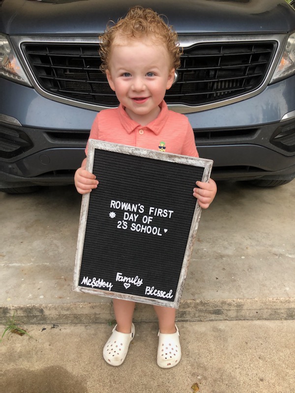 TannerDan73's tweet photo. My babys first day of school💙 https://t.co/7njMTkb2ih
