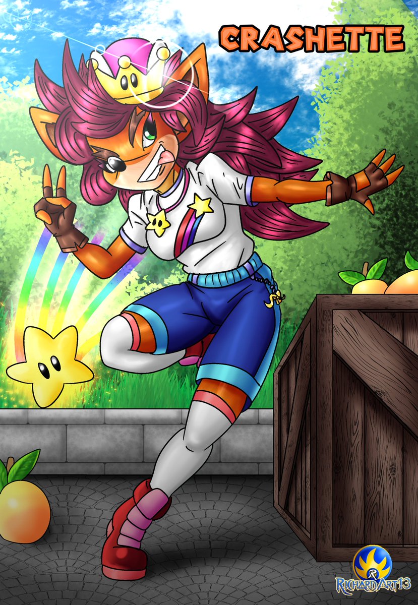 RichardArt13's tweet photo. I know i'm late for this but here is my #crashette
#RichardArt13 #CrashBandicoot #CrashBandicootFanart #fanart #Videogame https://t.co/gzWgZPh6D3