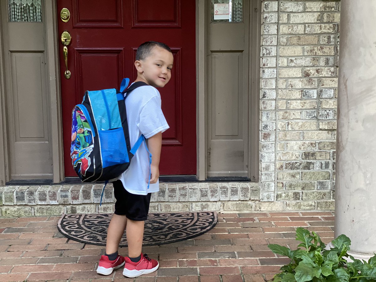 EricaYelland's tweet photo. Kindergarten, here he comes! #PWCS1stDay @PWCSNews @AndrewBuchheit https://t.co/xOiLrp7Hpi