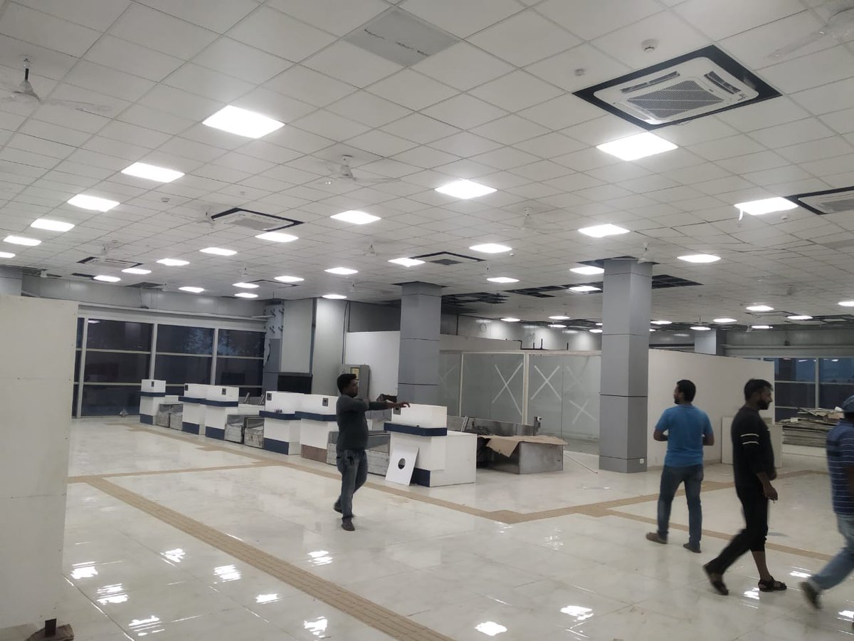 With an outlay of ₹92 cr.,  #AAI is constructing an Interim Civil Enclave at Darbhanga. A prefabricated terminal bldg. with car park, a new apron with connecting Taxiway & strengthening of runway to accommodate B737-800 type aircraft and other ancillaries are being constructed.