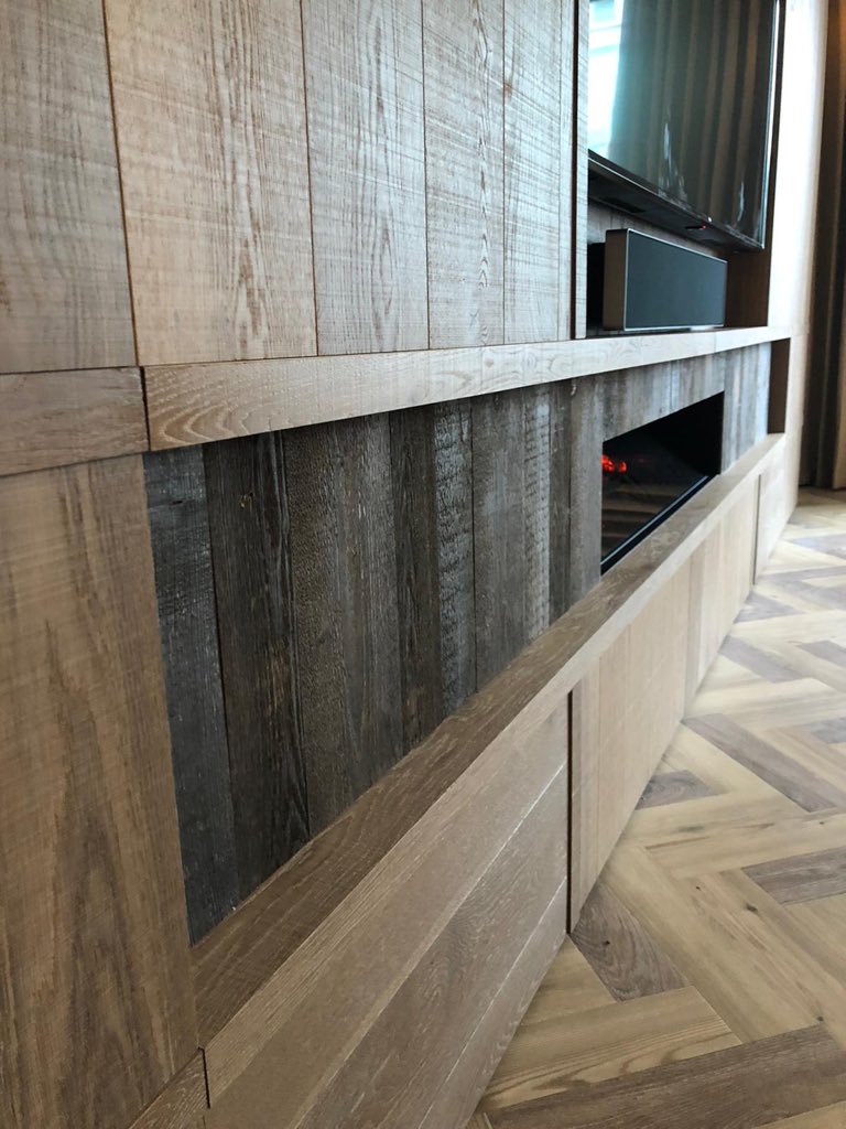 Lignify1's tweet image. Who remembers our feature fire place? Take a look at the finished article, now installed on site ✅