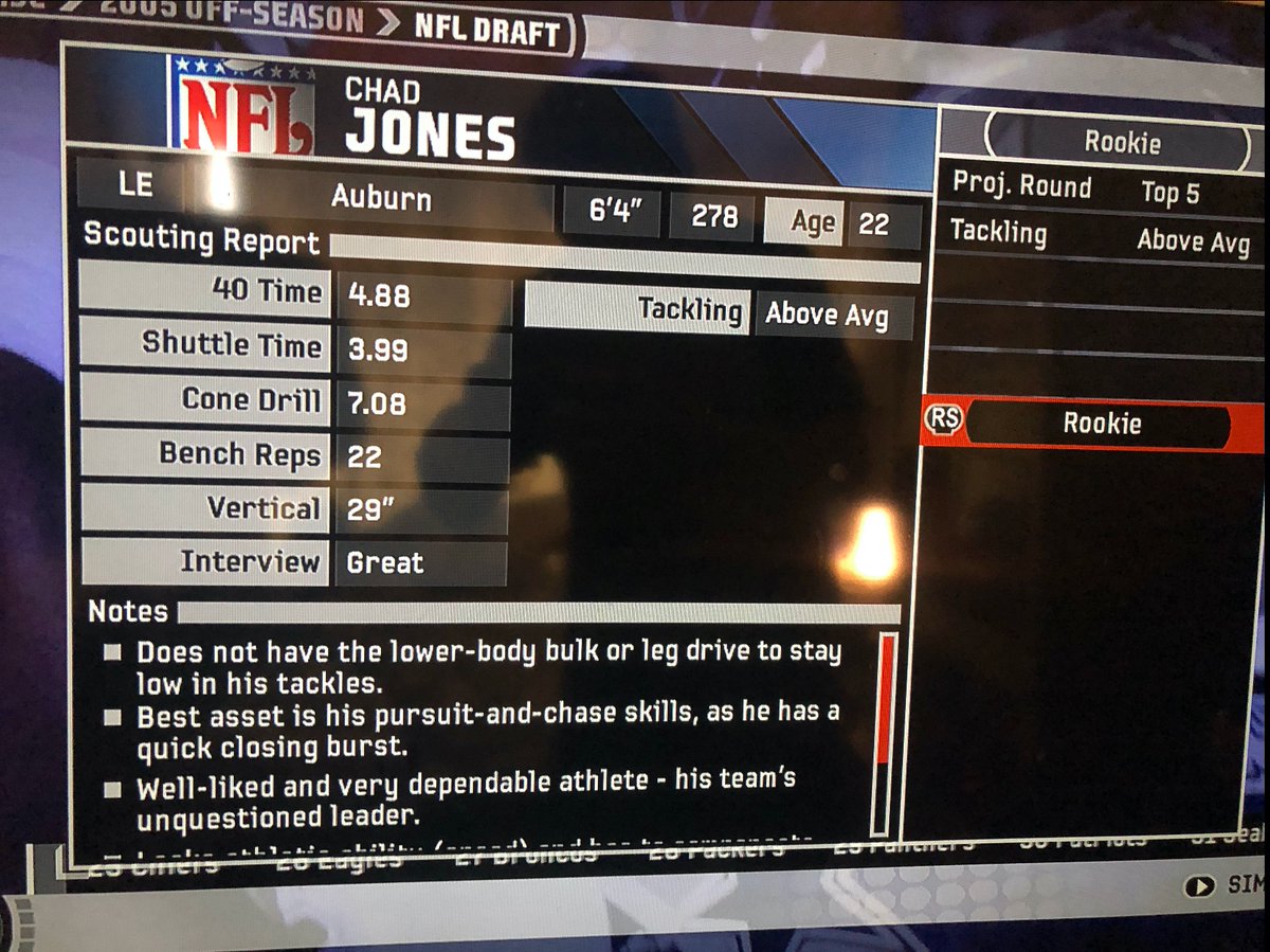 TSJ_gaming's tweet photo. Recently we posted scouting reports from Madden 09 that pretty much blew away anything we saw before or after. However, there's a few other good examples and #Madden06 is one such notable example. #100DaysOfFranchise https://t.co/tJjyRnpIPK