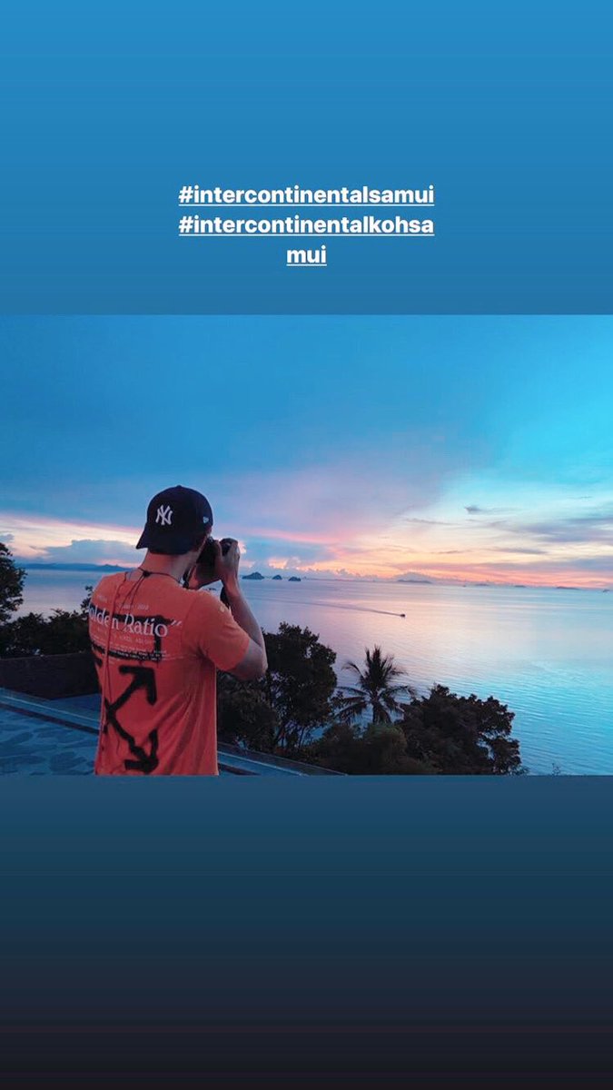 AnThekop's tweet photo. 🌅🌅 บรรยากาศดีสวยมาก ตากล้องสุดหล่อ ..น้องชอบภาพเบืองหลัง💕💕story cr. james_jamesma ขอบคุณครับ 😍😍#เจมส์มาร์ #amesma https://t.co/7fFlWtjEey