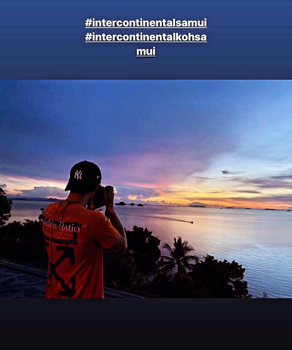 AnThekop's tweet photo. 🌅🌅 บรรยากาศดีสวยมาก ตากล้องสุดหล่อ ..น้องชอบภาพเบืองหลัง💕💕story cr. james_jamesma ขอบคุณครับ 😍😍#เจมส์มาร์ #amesma https://t.co/7fFlWtjEey