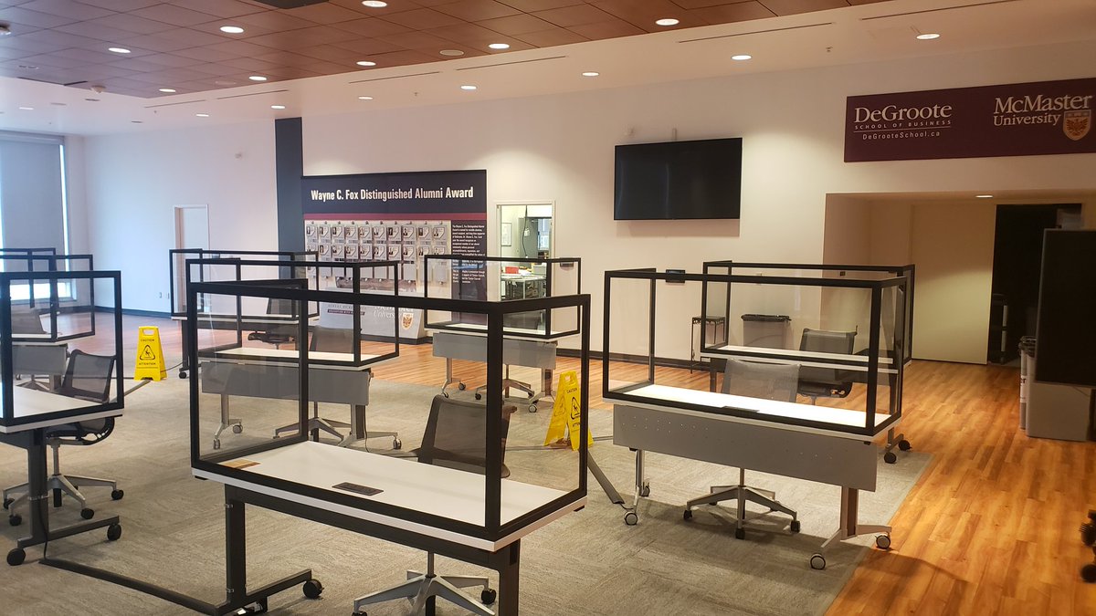 NickBontis's tweet image. Here&apos;s what our new classroom looks like at the Ron Joyce Centre. Thanks to the facilities &amp;amp; educational design staff for a fine job. I&apos;m looking forward to returning to teaching live in person.

@DSBCampus 
@DeGrooteBiz 
@McMasterU 
@McMasterAlumni 
#EMBA
#DigitalTransformation
