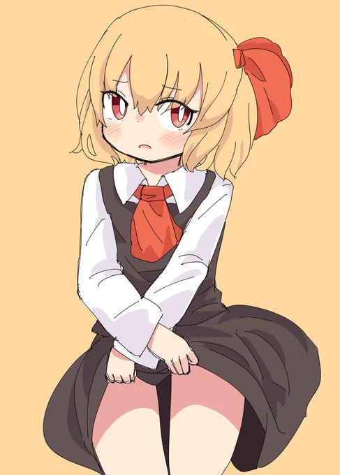 ルーミアちゃんを描きました 