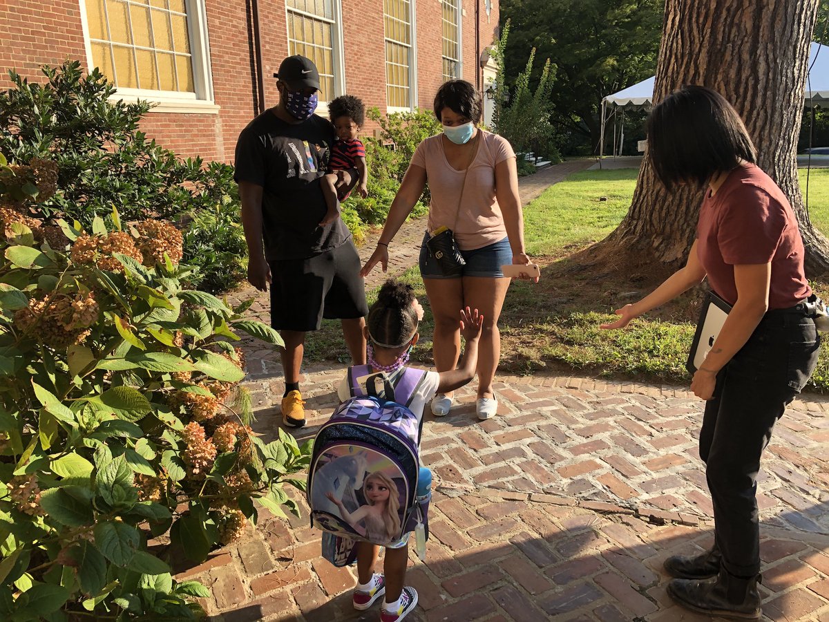 PennCharter's tweet photo. Welcome, Penn Charter Class of 2034! It is wonderful to have our youngest learners on campus! We hope you have a great first day of school! #PCFirstDay #WelcomePreK https://t.co/74MDmvMH7G