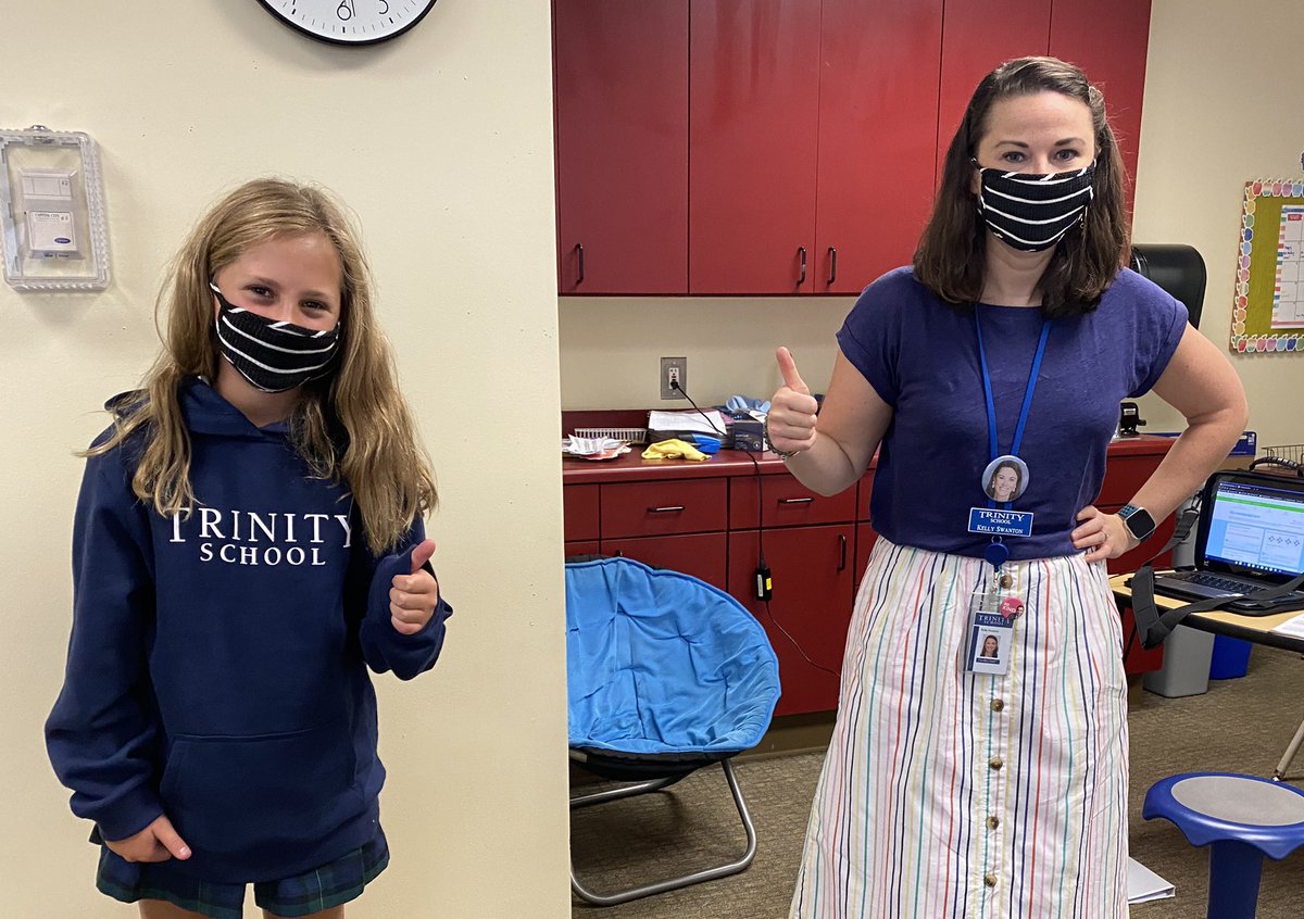 MrsSwanton's tweet image. Tuesday mask twinning in math class! #trinitylearns #5thgraderocks @EylesMath @billups5th @5thBruyn @MrsMcRaesClass @TeamBenefield