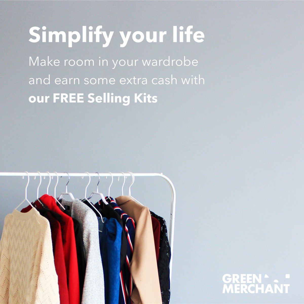 Try a new, simpler way to sell your clothes.

Use our FREE Selling Kit service to clear-out your wardrobe and earn some extra cash from the clothes you no longer wear.

#secondhandfirst #chooseused #preloved #sustainablefashion #reuserevolution #resale #resalenotretail