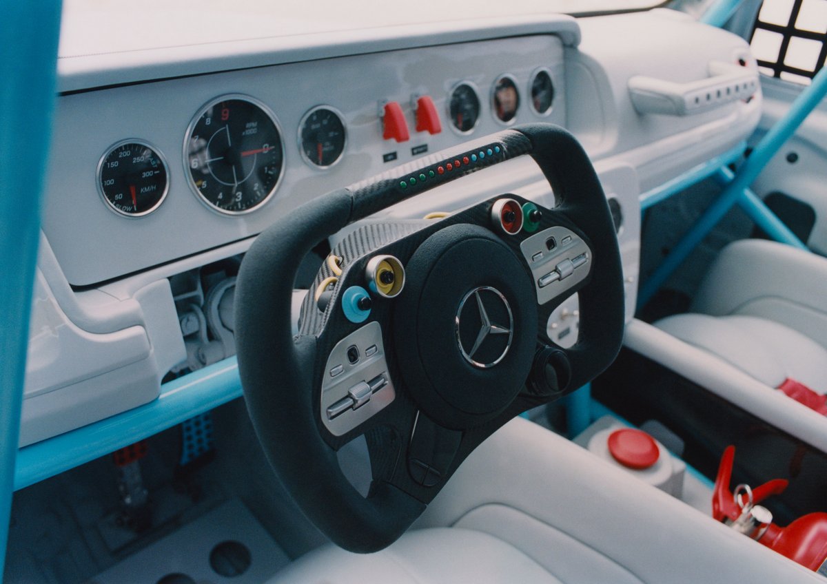 GQMagazine's tweet photo. “The G-Wagen, to me, is one of my most favorite objects of design, period...It sits up there next to the iPhone by Steve Jobs. It's timeless.” — @virgilabloh https://t.co/8cIySE686K https://t.co/jS6xdfazc5