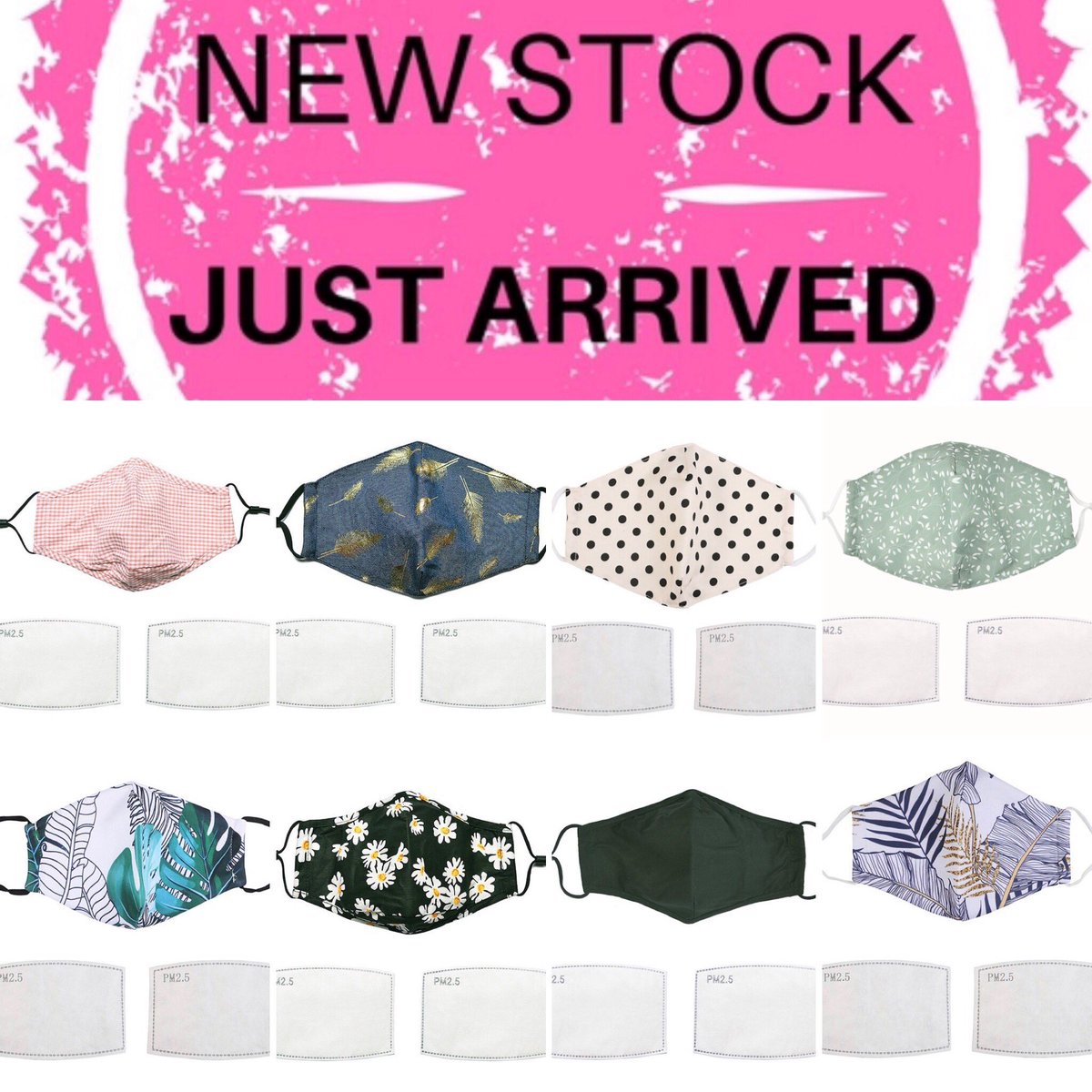 pinklemonadebou's tweet photo. 💕😷 New stock of face masks has just arrived! All are washable and reusable with adjustable ear loops for a comfy fit and come with two filters😷💕
https://t.co/RXIgm9HO4F
#facemask #facecovering #reuseablefacemask #washablefacemask #staysafe #COVID19 https://t.co/2BARQAIXMe