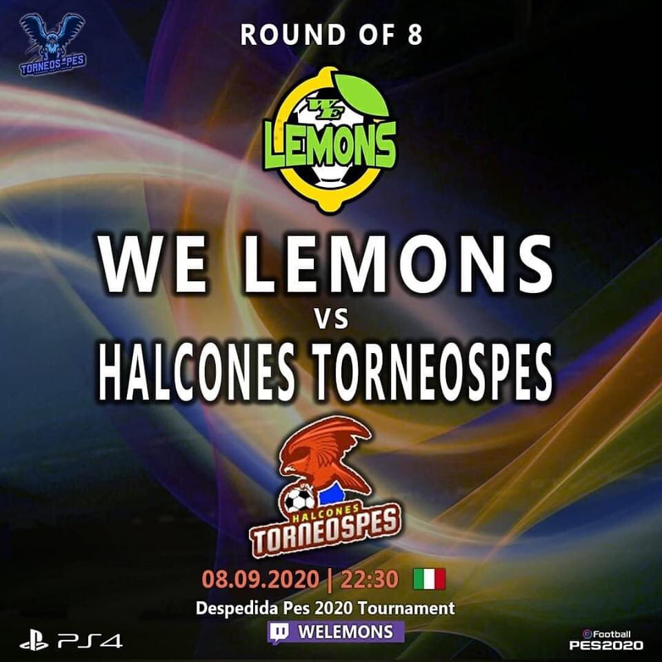 TipoLosco319's tweet photo. Stasera si torna a fare sul serio: al via i quarti di finale dell'ultimo torneo ufficiale su PES2020. Avversari gli Halcones Torneos Pes, squadra storica della modalitร e avversario ostico
Alle 22.30, in diretta sul nostro canale Twitch, potrete seguire la partita
#WELemons https://t.co/mfDZdXKuoE