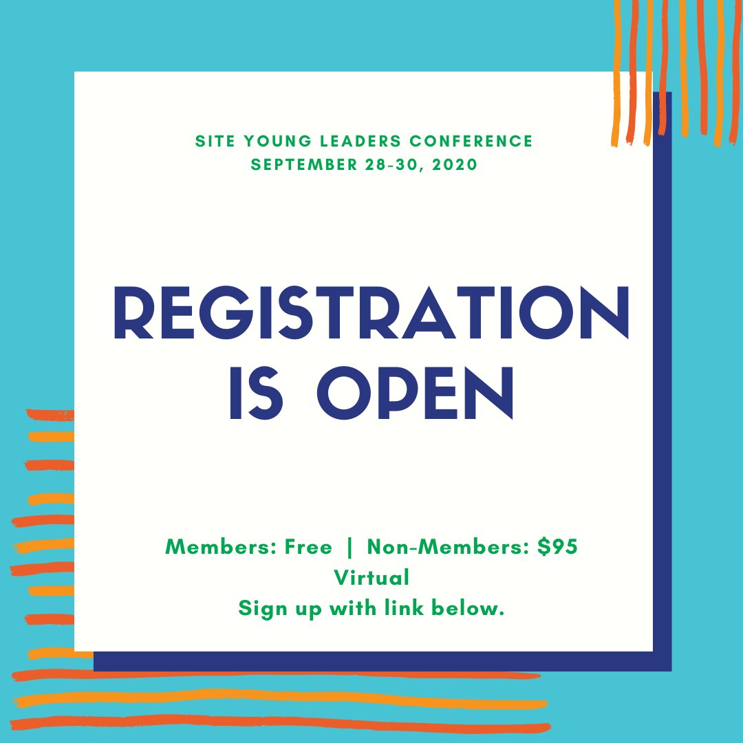 SITEYoungLeader's tweet photo. REGISTRATION FOR THE SITE YL CONFERENCE IS OPEN! Click here to join in on the SITE fun! https://t.co/LmuZdcfb6i 

@SITEGlobal @SITEYoungLeader #siteunite #SITEYLC20 #virtualtogether https://t.co/OmJFarmJBA